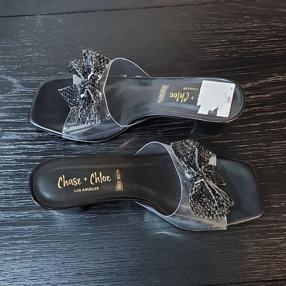 BRAND NEW CHASE+CHLOE BOWNOT SLIP-ON STYLE WOMEN'S SANDAL - Picture 8 of 15